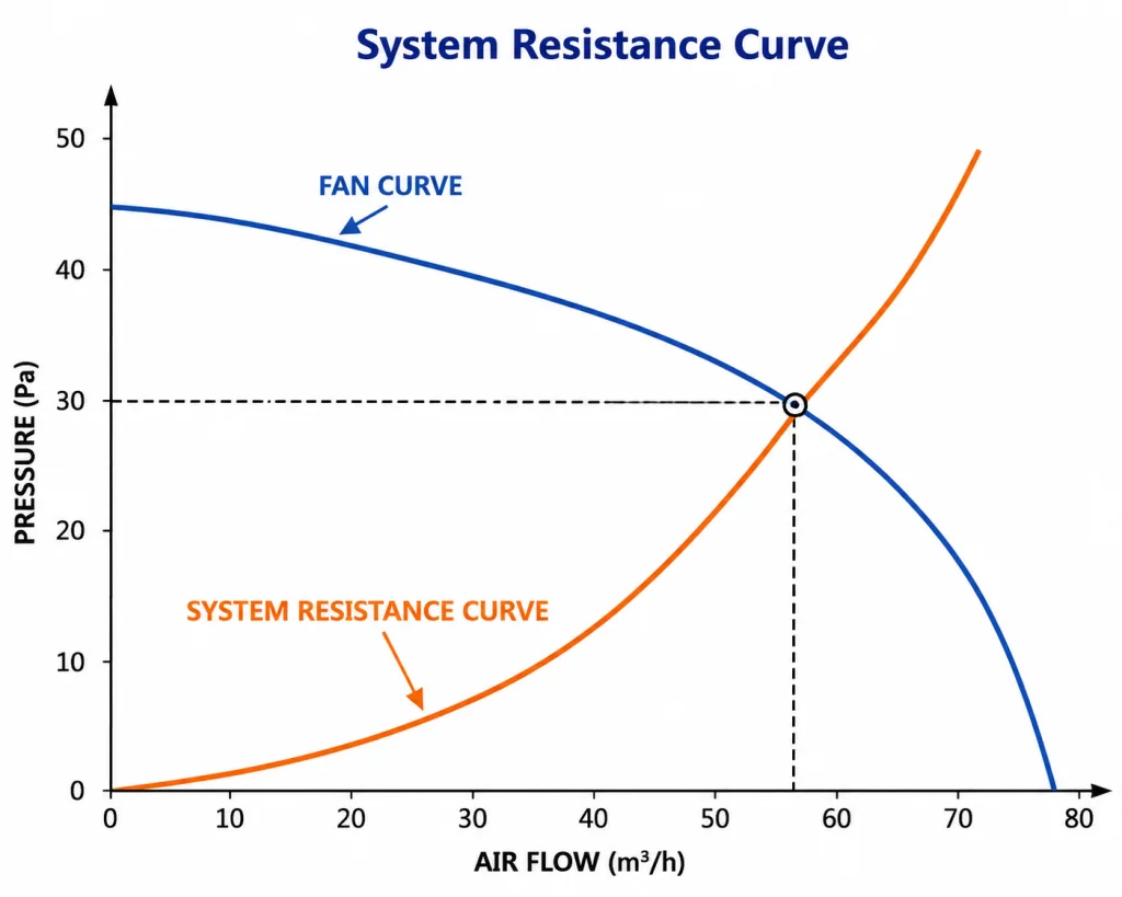 system resistance curve