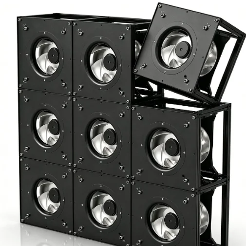 Modular plug-in fan units