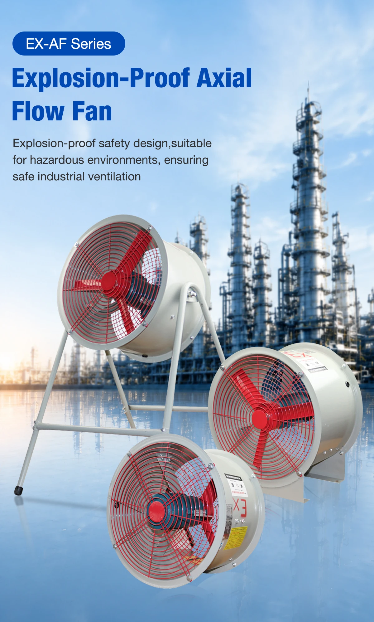 EX-AF Series Explosion-Proof Axial Flow Fan