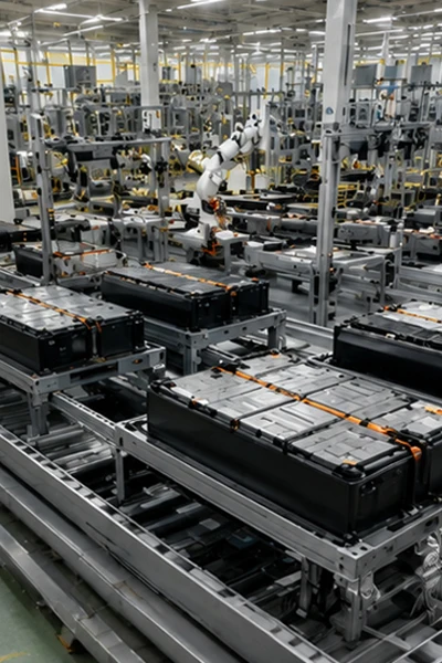 Battery factory production line with explosion-proof ventilation