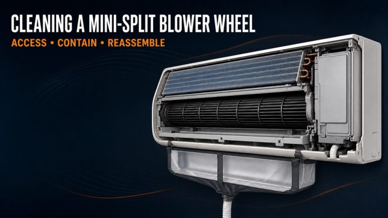 Cleaning a Mini-Split Blower Wheel