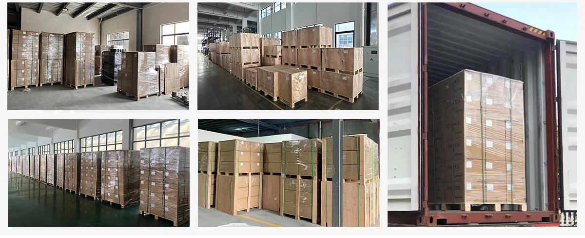 Export-packed cartons of LONGWELL explosion-proof exhaust fans loaded into 40ft shipping container for global delivery