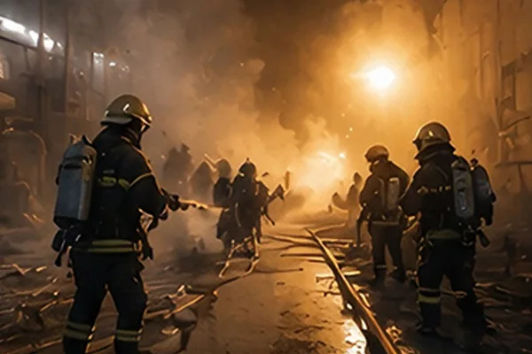 Emergency smoke exhaust for fire rescue ventilation