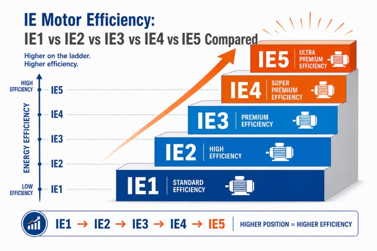 IE1 vs IE2 vs IE3 vs IE4 vs IE5