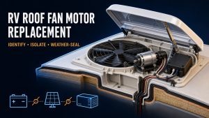 RV Roof Fan Motor Replacement