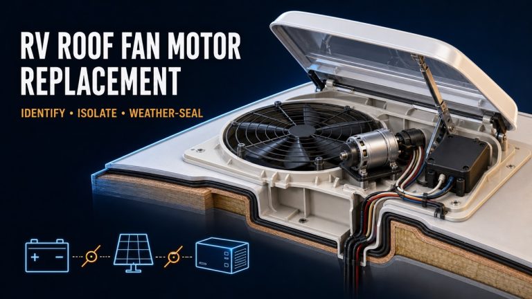 RV Roof Fan Motor Replacement