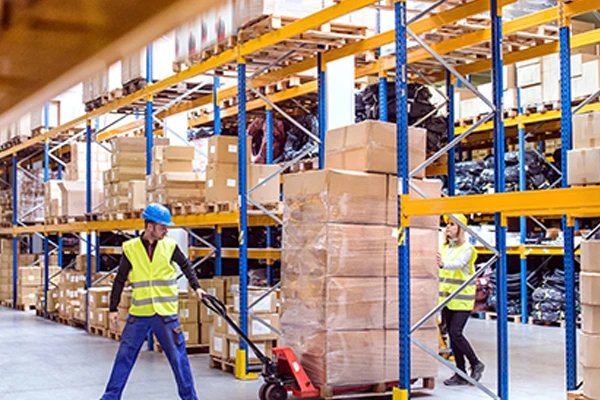 Air circulation for warehouses and logistics centers