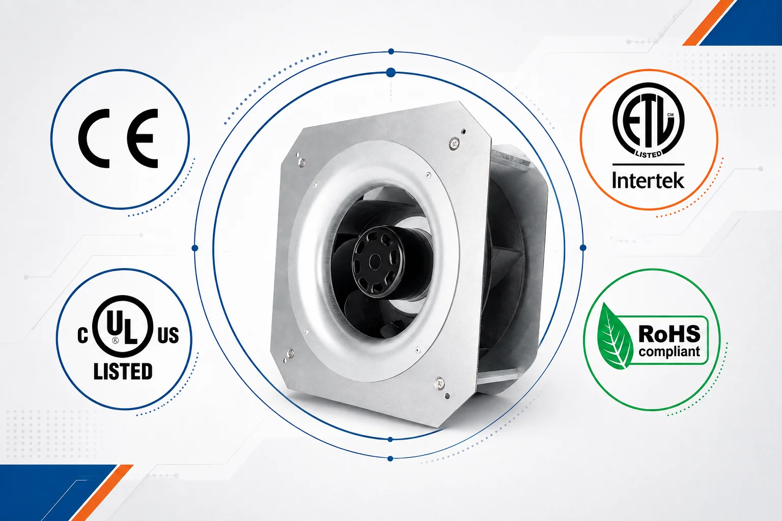 ventilation fan CE UL ETL RoHS