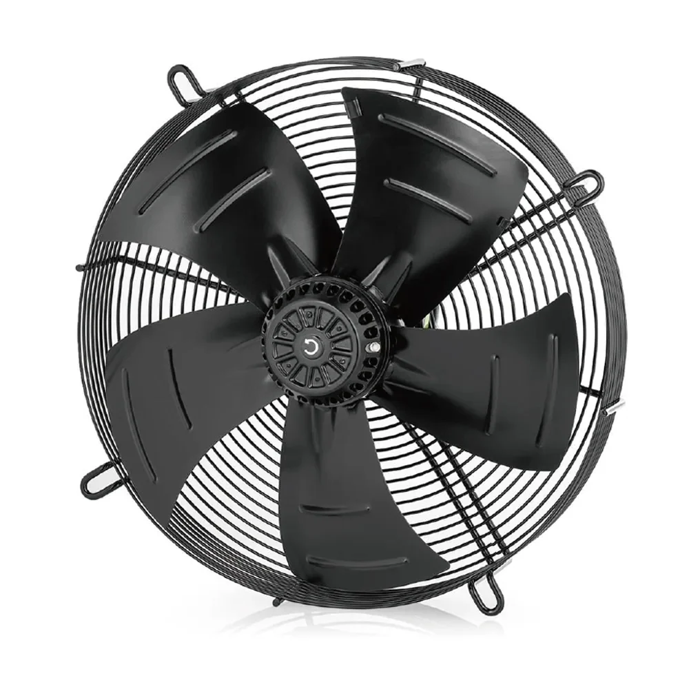 LONGWELL open axial fan with five blades and a circular protective guard