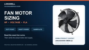Fan Motor Sizing: HP, Voltage & Full Load Amps