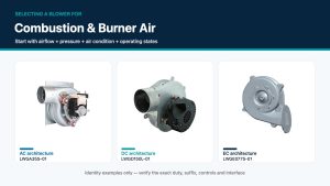 Selecting a Blower for Combustion / Burner Air