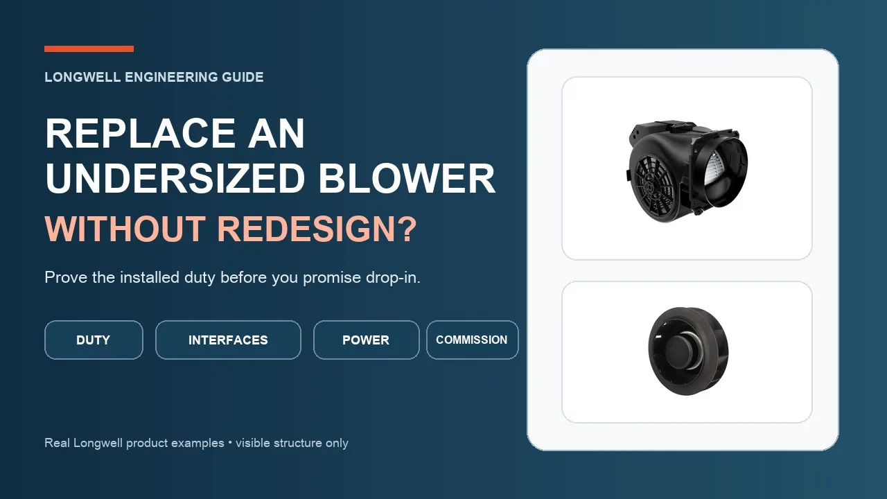 How to Replace an Undersized Blower Without Redesign