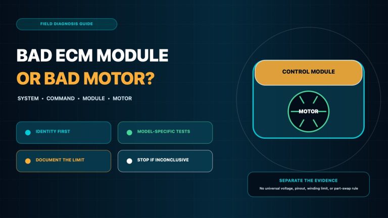 Bad ECM Module vs Bad Motor: How to Tell