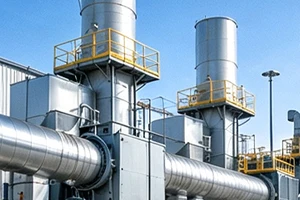 Centralized ventilation project with duct network served by LWFDF4-2X79E centrifugal fans