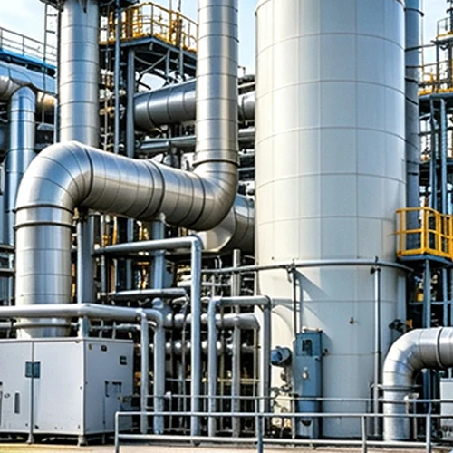 Corrosive gas exhaust line at a chemical plant served by an anti-corrosion LWFDF4-72 centrifugal fan