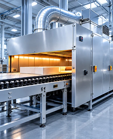 LWLDB blower driving hot-air circulation in drying equipment
