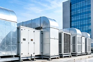 Hotel and commercial building ventilation plant using LWFDF4-79A centrifugal fans