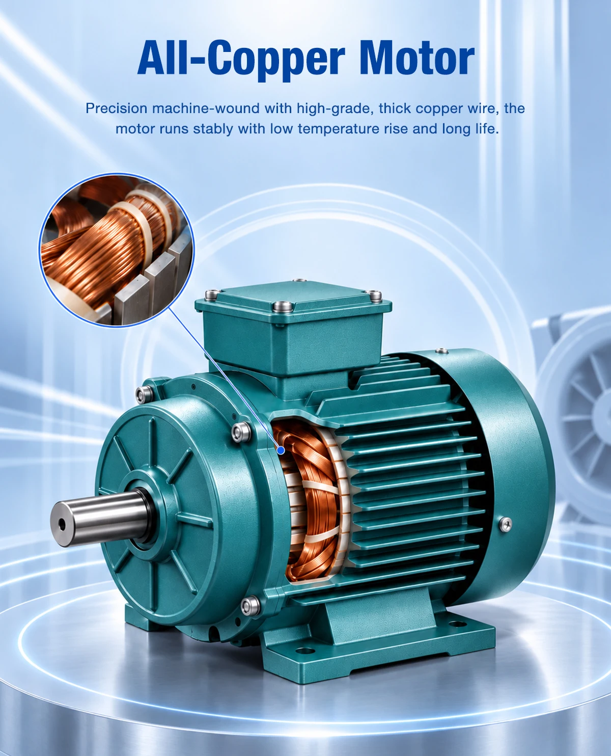 All-copper motor of LWFDF-11 centrifugal fan