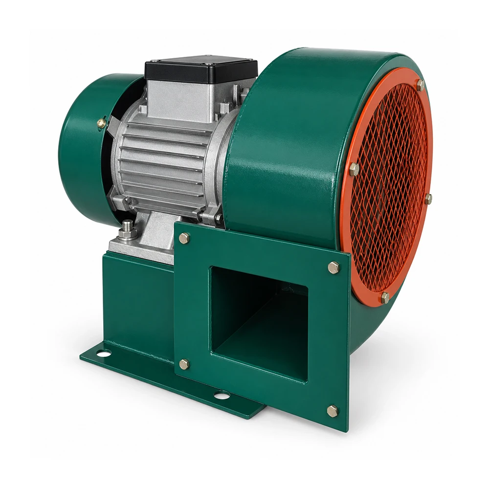 Standard type and high-temperature type configurations of LWLDB noise centrifugal blower