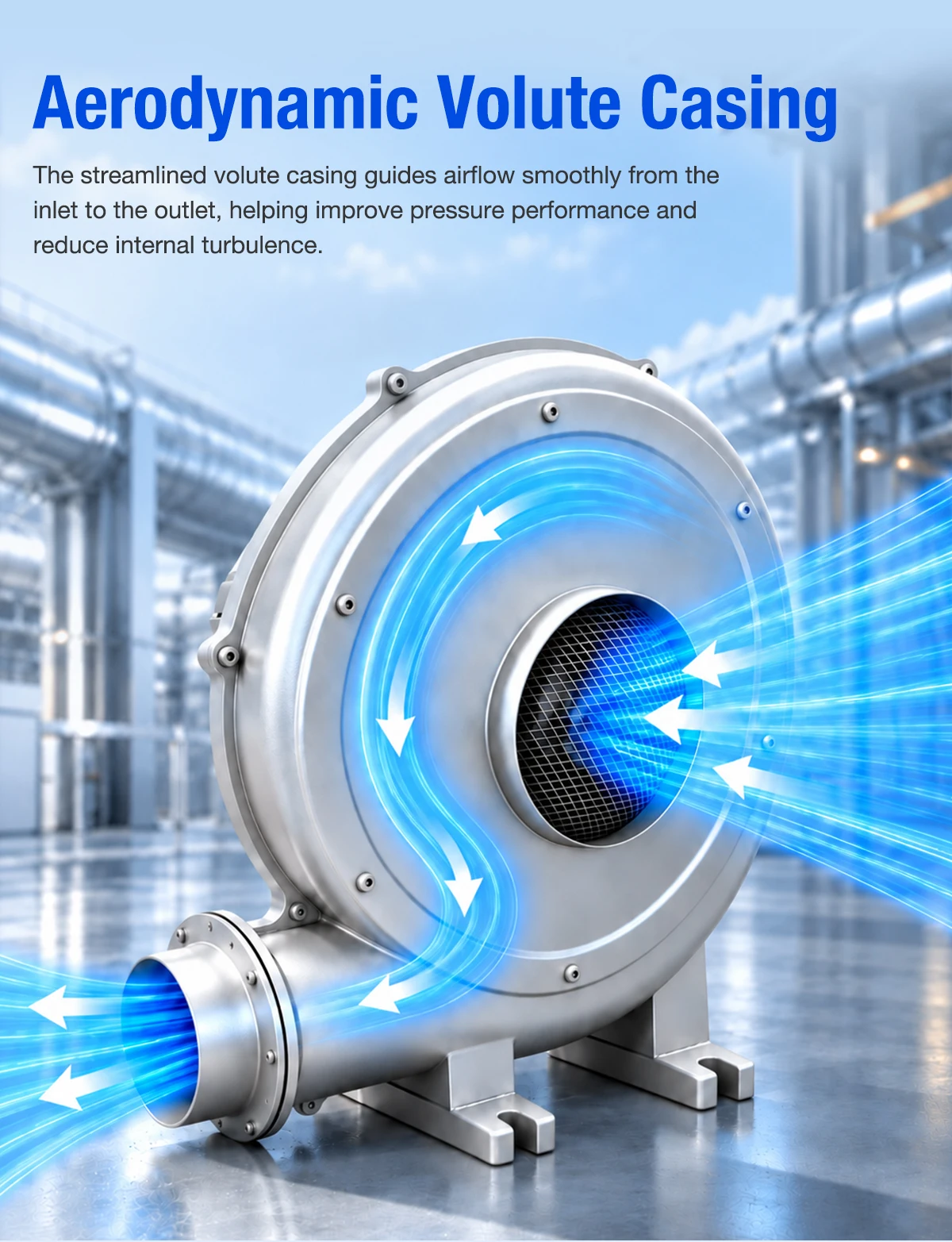 Features overview of LWMPF middle pressure blower