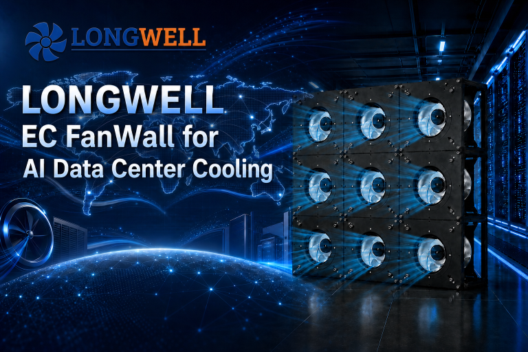 longwell ec fan wall for data center cooling