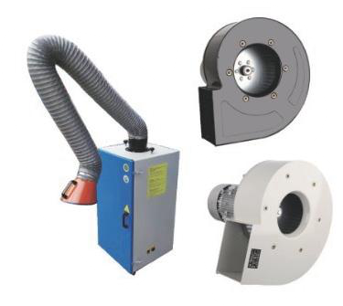 LWHY welding-fume extraction fan family — manufacturer family reference