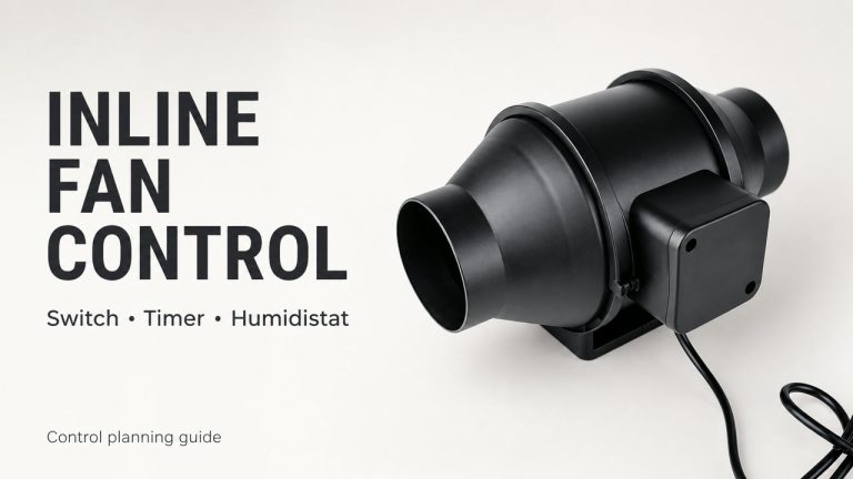 Inline Fan Wiring: Switch, Timer and Humidistat Checks