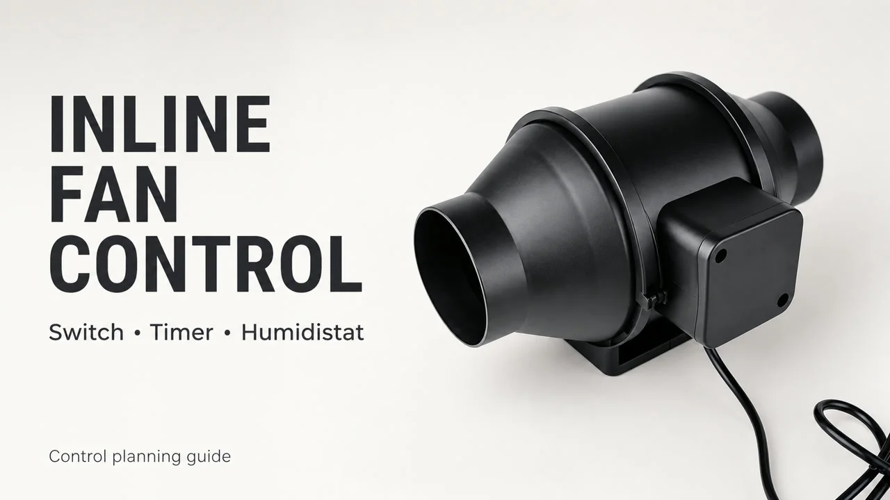 Inline Fan Wiring: Switch, Timer and Humidistat Checks