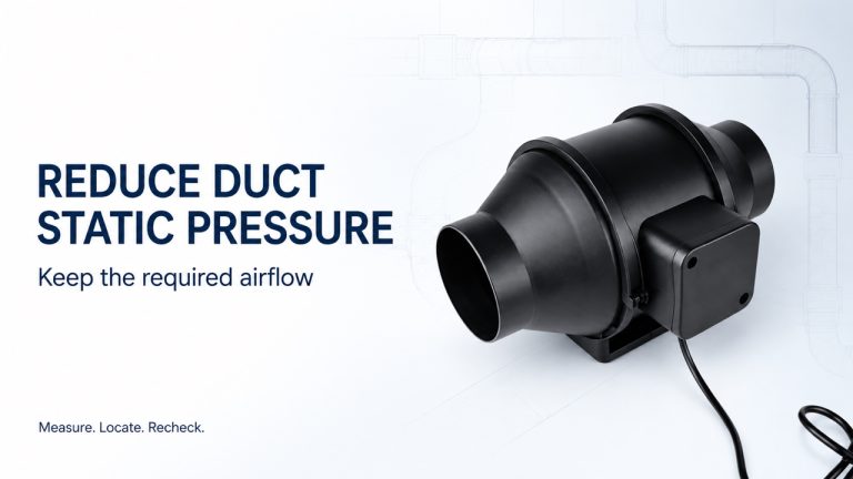 How to Reduce Duct Static Pressure Without Losing Airflow