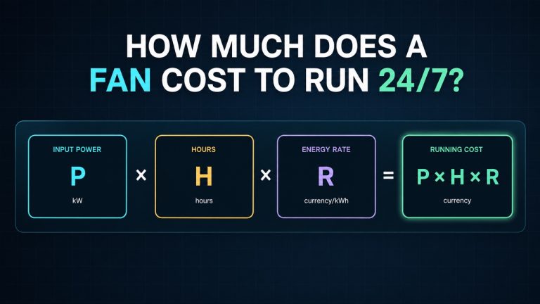 How Much Does It Cost to Run a Fan 24/7?