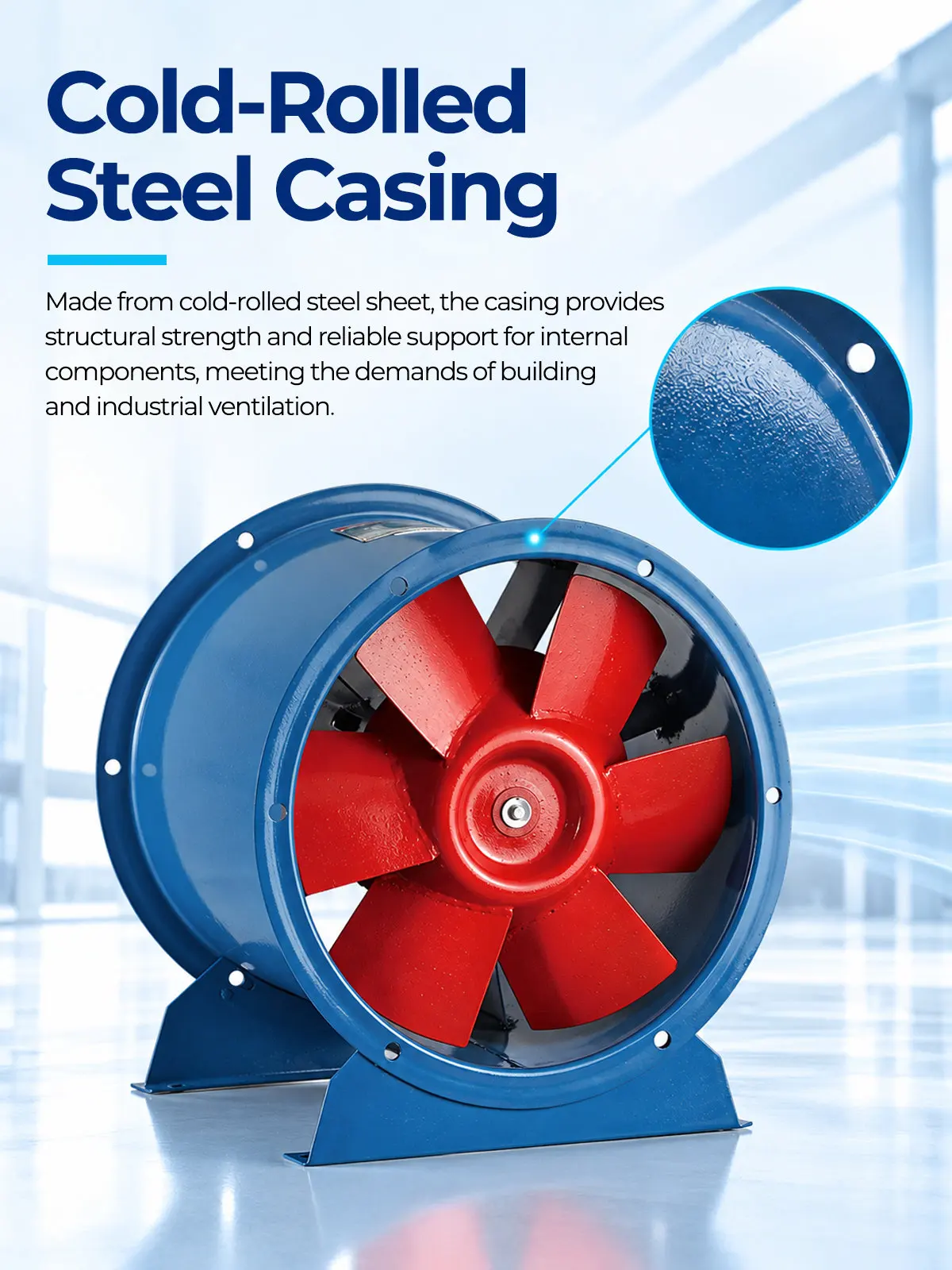 Cold-rolled Steel Casing for Mixed Flow Fan