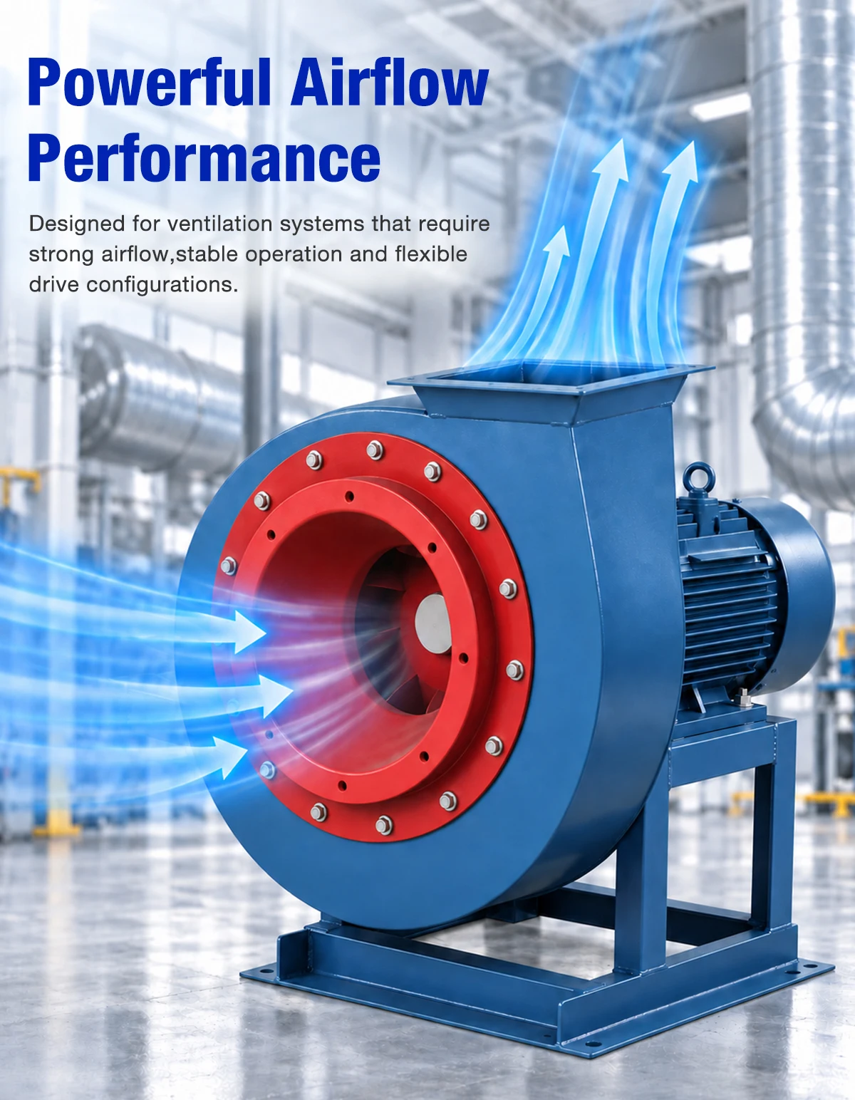 Powerful Airflow Performance - LWFDF4-68 Centrifugal Fan