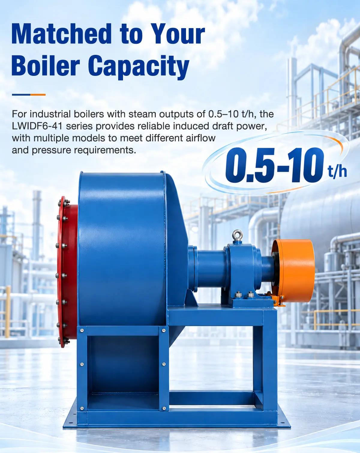 Matched to 0.5-10 t/h Boiler Capacity
