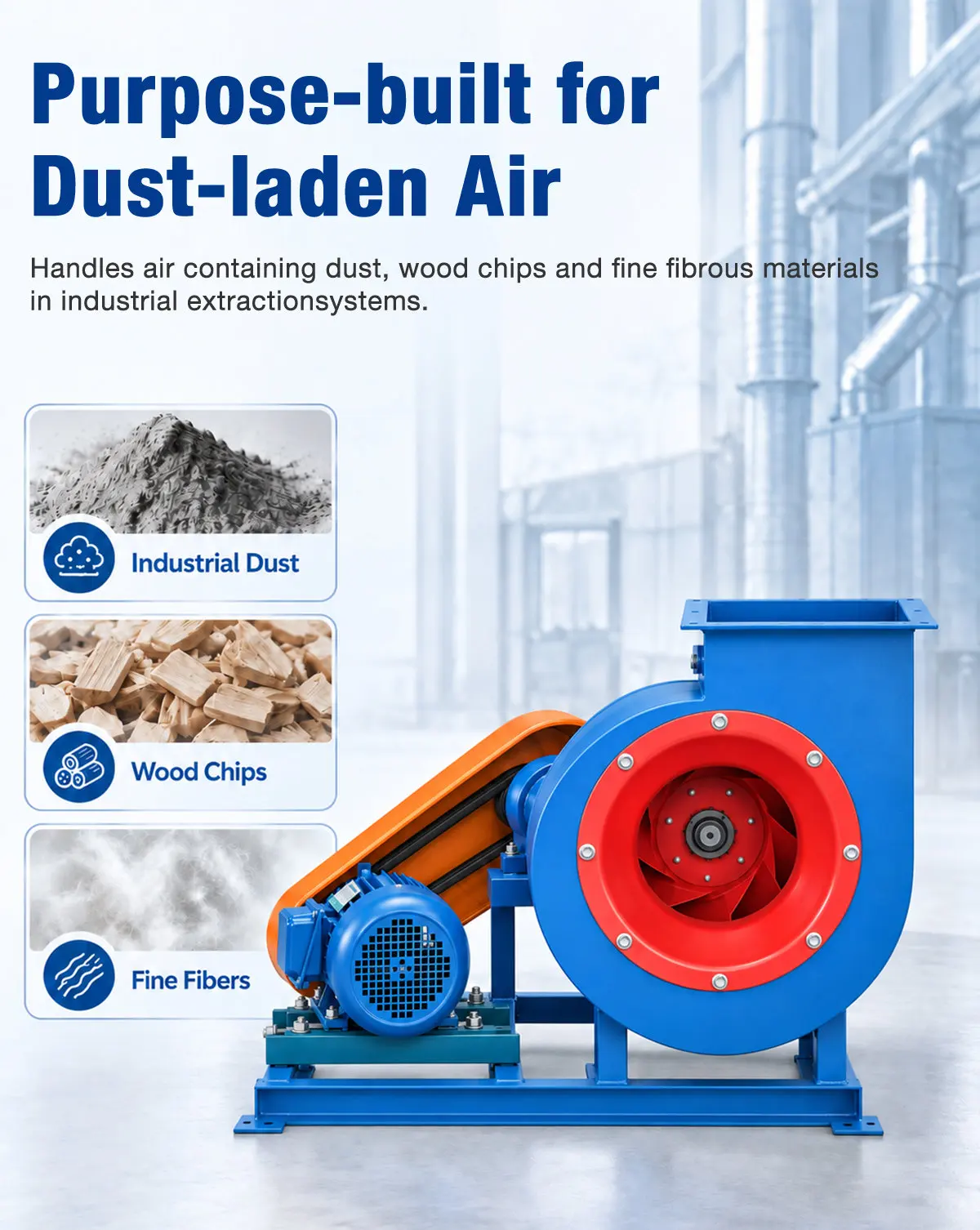 Purpose-built for Dust-Laden Air - LWFDF4-73 Exhaust Fan
