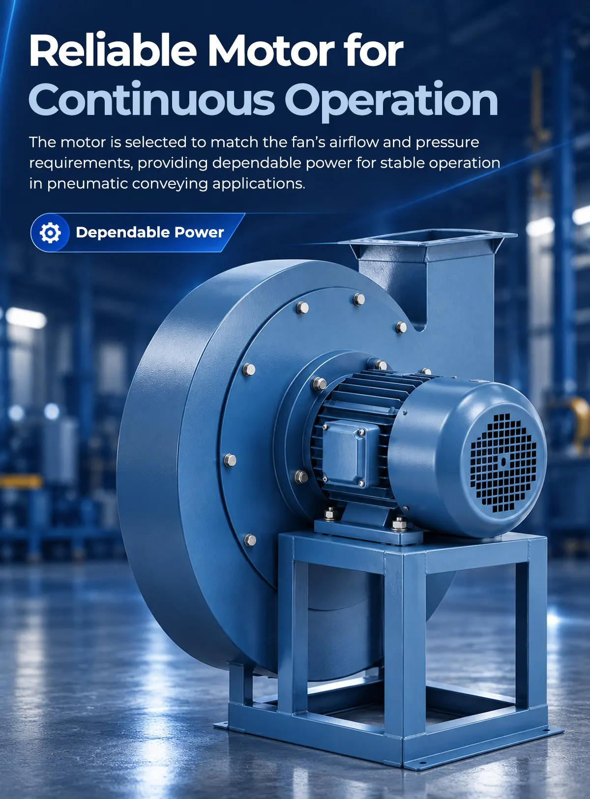 Reliable Motor for Continuous Operation on LWCF6-30 Fan