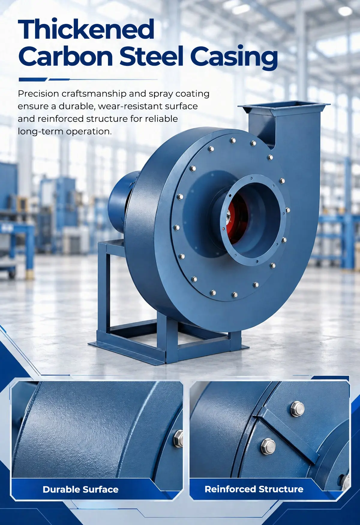 Thickened Carbon Steel Casing of LWCF6-30 Fan