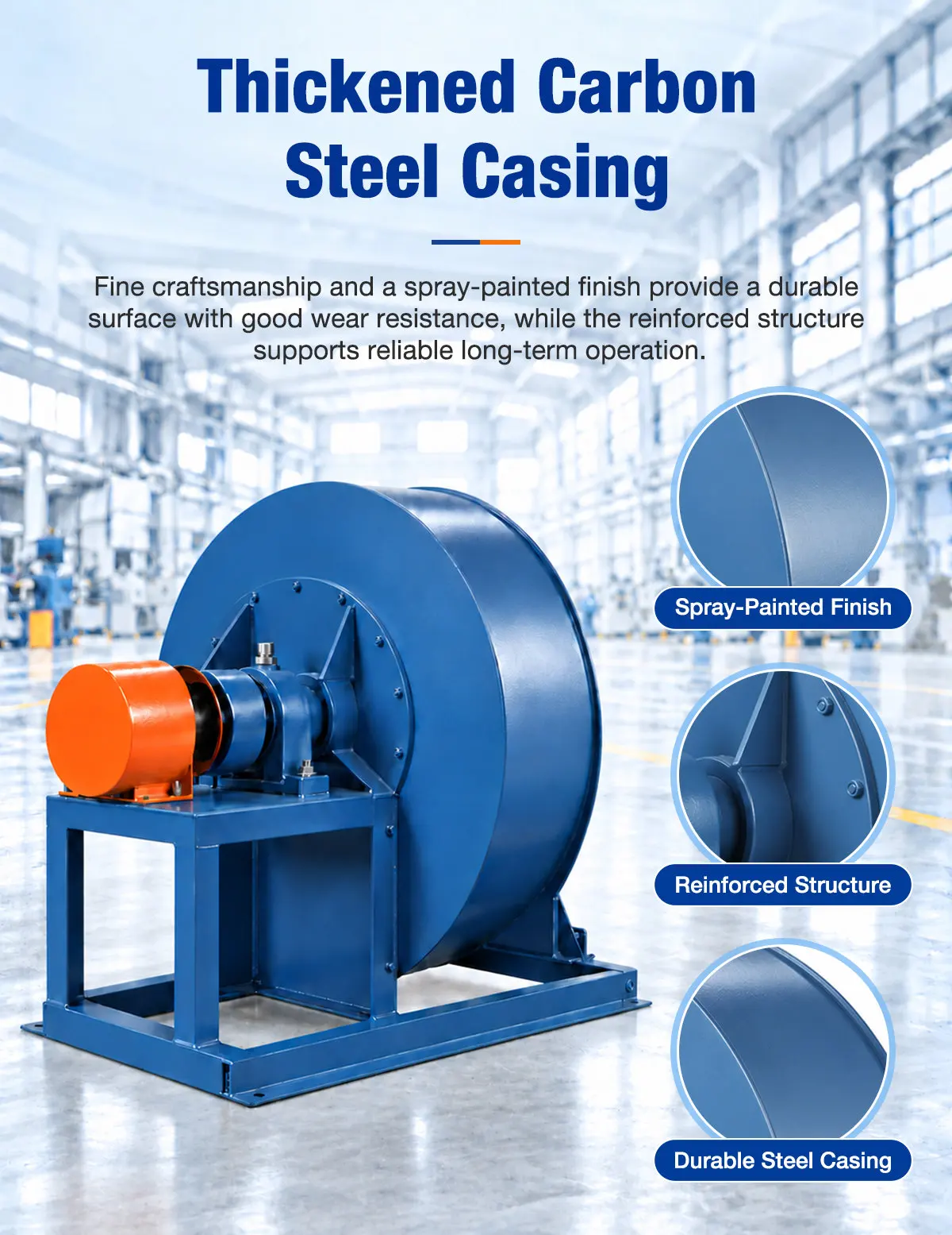 Thickened Carbon Steel Casing for Boiler Induced Draft Fan